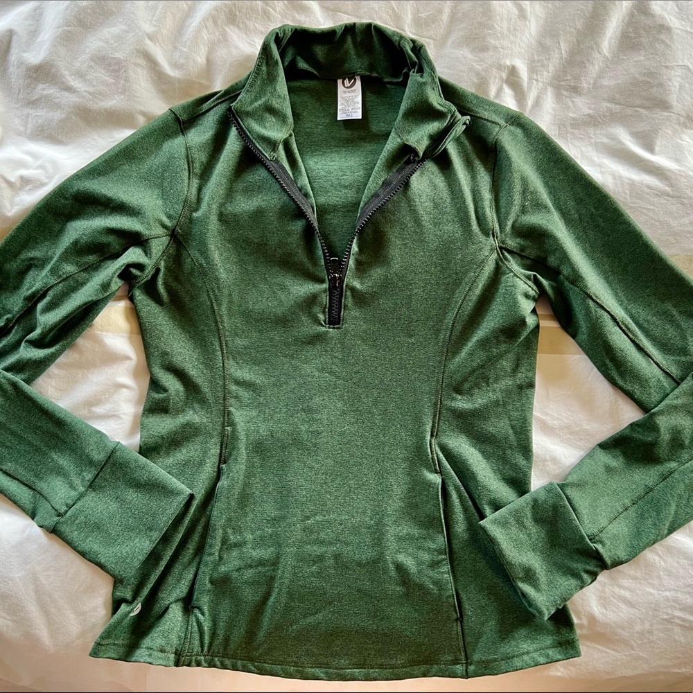 Four Athletics x PaleOMG long sleeve half zip pullover with thumb holes